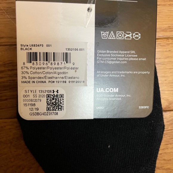 Brand New Womens Under Armour Ultra Lo 3pc socks - Picture 2 of 7